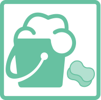 F&aacute;cil de lavar con detergente en polvo y cepillo de cerdas suaves.